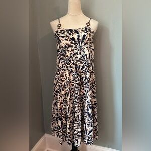 MAX + ASH Tie Dye Spaghetti Strap 100% Rayon Tiered Midi Dress EUC Size XSmall